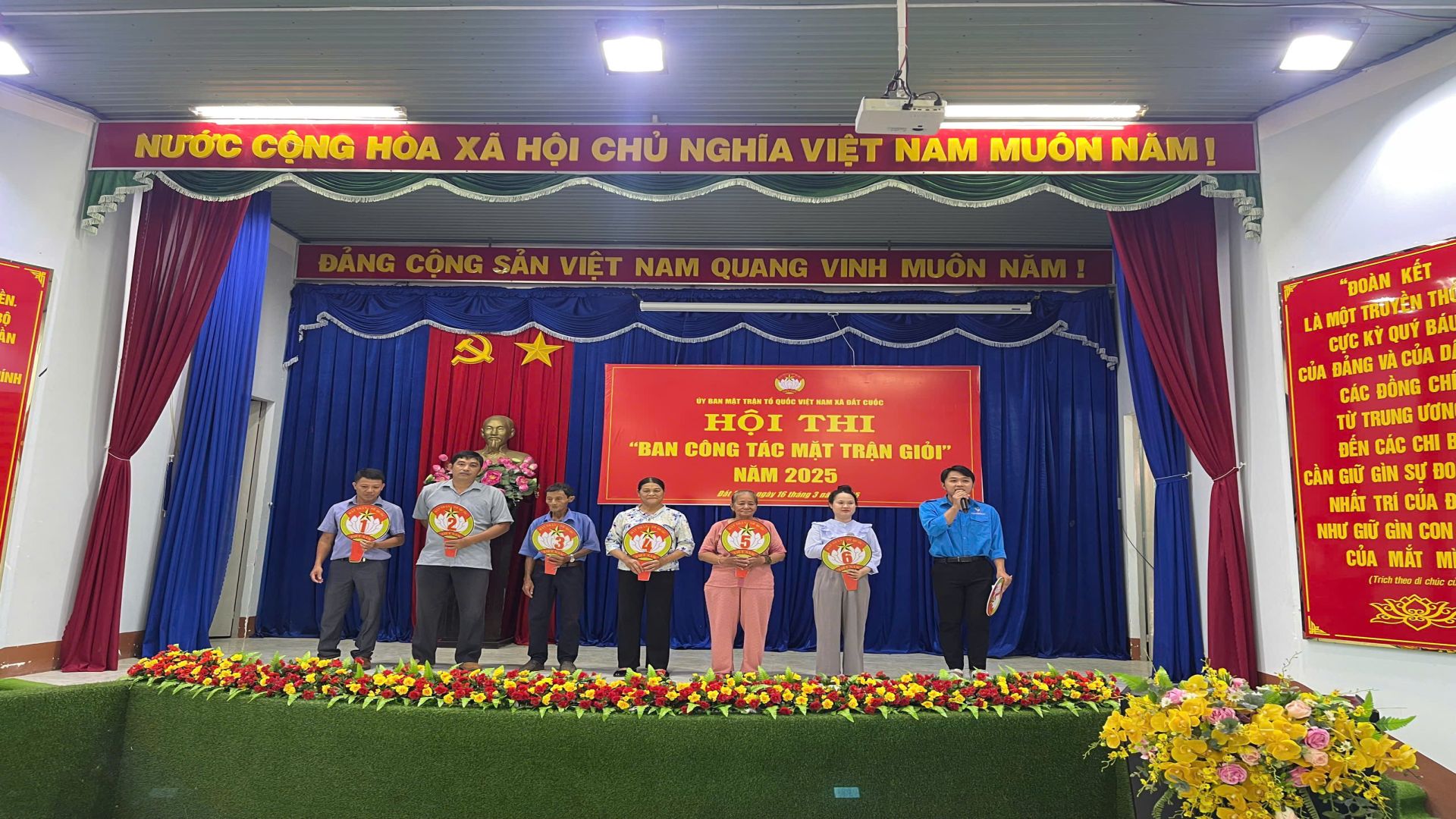 ỦY BAN MTTQ VIỆT XÃ ĐẤT CUỐC TỔ CHỨC HỘI THI “BAN CÔNG TÁC MẶT TRẬN GIỎI” NĂM 2025