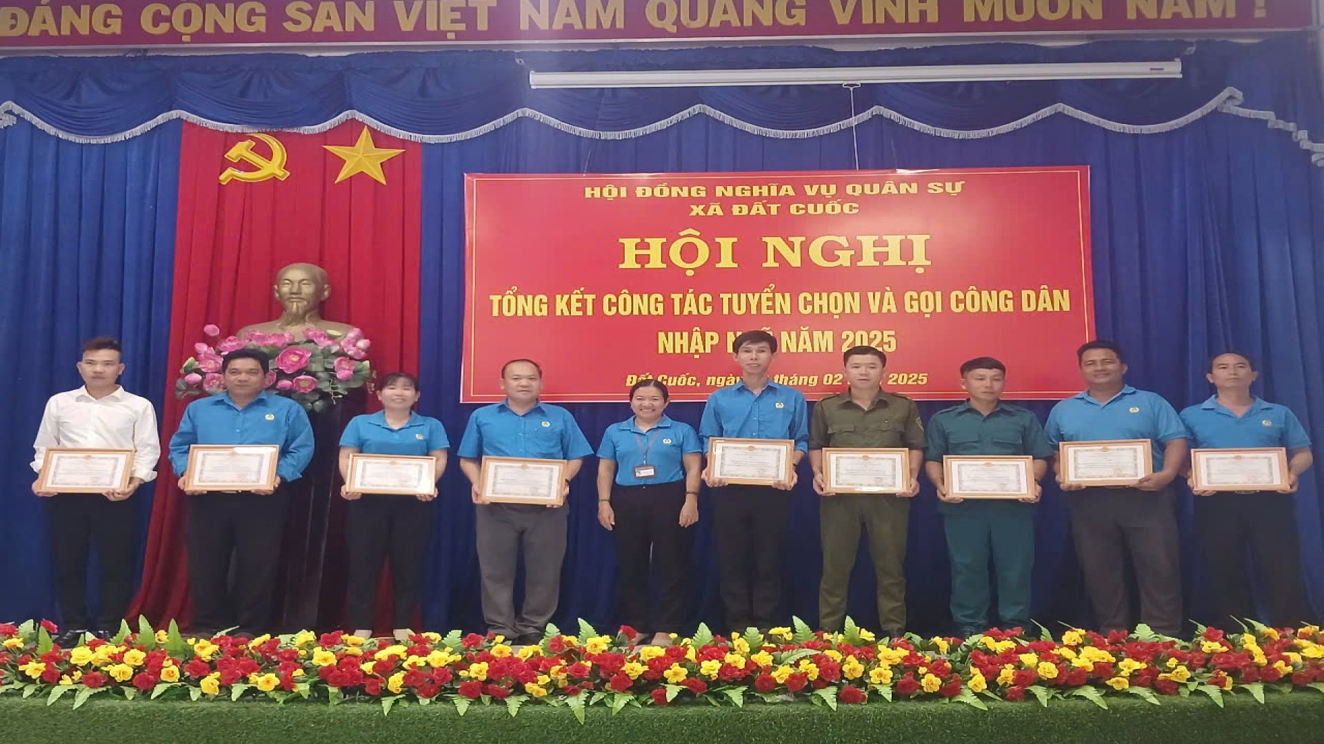 XÃ ĐẤT CUỐC TỔNG KẾT CÔNG TÁC TUYỂN QUÂN 2025