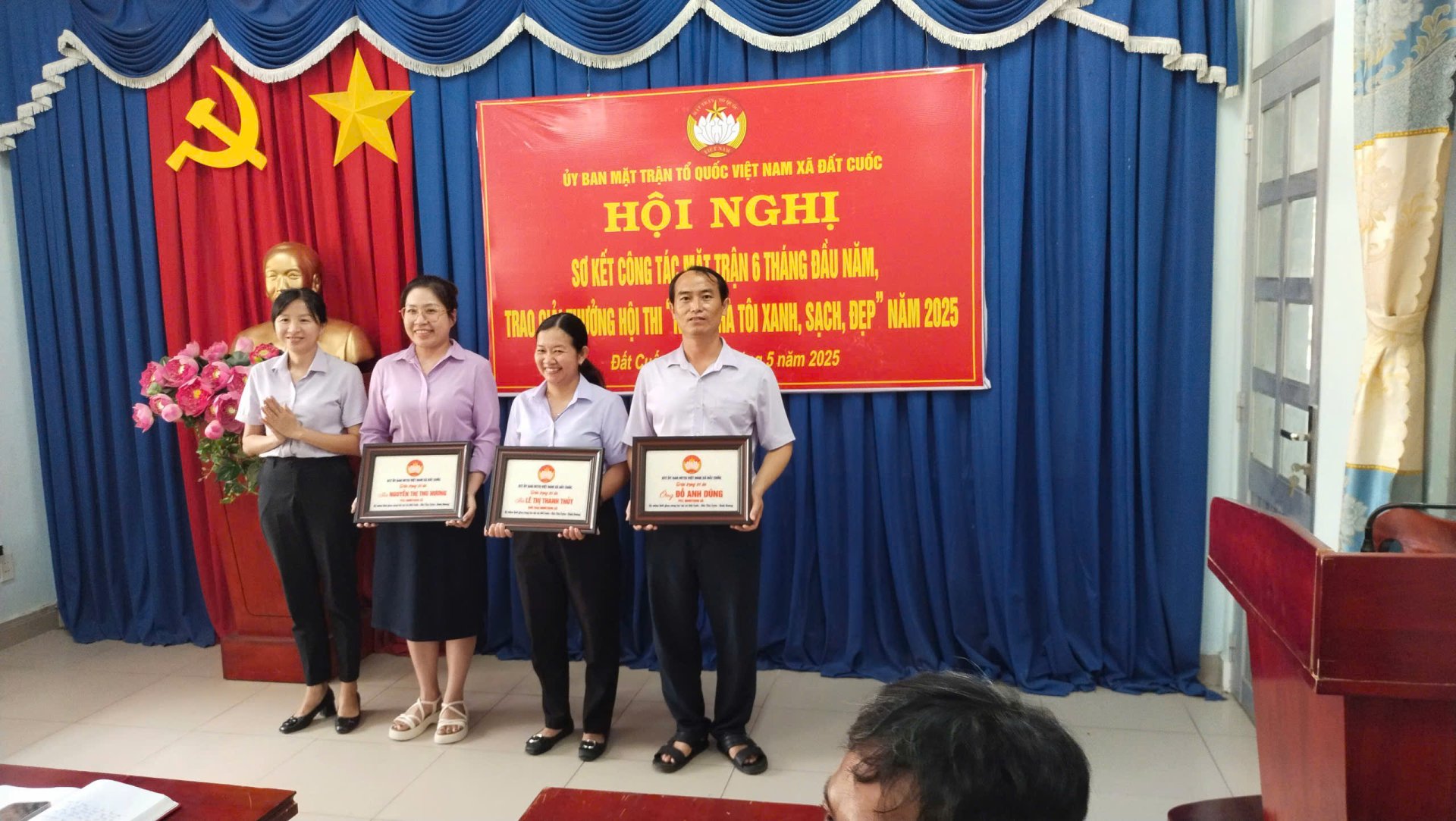 HỘI NGHỊ SƠ KẾT CÔNG TÁC MẶT TRẬN 6 THÁNG ĐẦU NĂM, TRIỂN KHAI NHIỆM VỤ 6 THÁNG CUỐI NĂM 2025