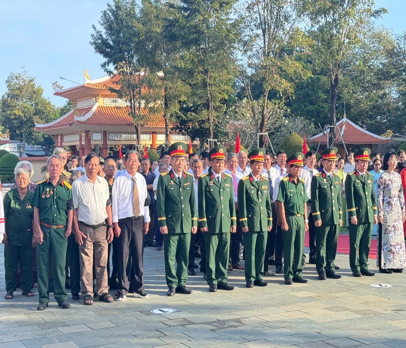 Một số hình ảnh hoạt động tại Lễ truy điệu và an táng hài cốt liệt sĩ