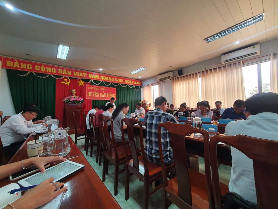 UBND huyện Dầu Tiếng họp thông qua Báo cáo chỉ đạo điều hành và tình hình kinh tế - xã hội, quốc phòng - an ninh 9 tháng đầu năm 2023; phương hướng, nhiệm vụ 3 tháng cuối năm 2023