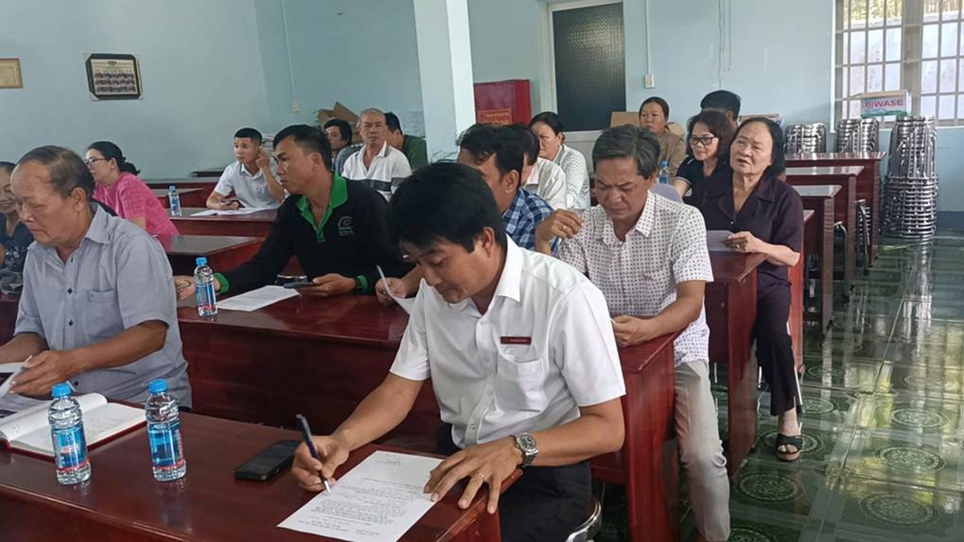 Hội nghị lấy ý kiến cộng đồng khu dân cư thị trấn Dầu Tiếng.