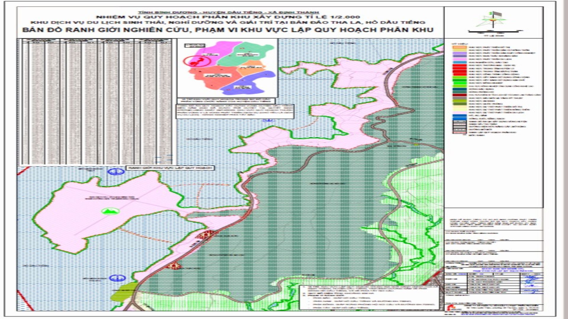UBND huyện Dầu Tiếng triển khai lấy ý kiến cộng đồng dân cư về nhiệm vụ Quy hoạch phân khu xây dựng tỷ lệ 1/2.000 Khu dịch vụ du lịch sinh thái, nghỉ dưỡng và giải trí tại bán đảo Tha La, hồ Dầu Tiếng...