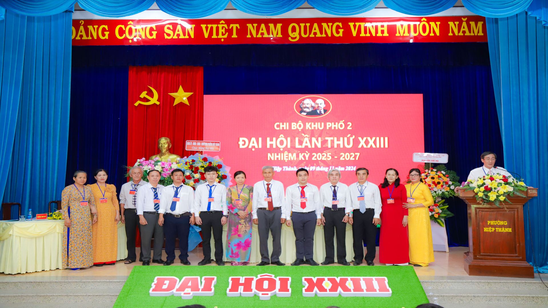 Chi bộ Khu phố 2 trực thuộc Đảng bộ phường Hiệp Thành tổ chức thành công Đại hội điểm khối địa bàn dân cư