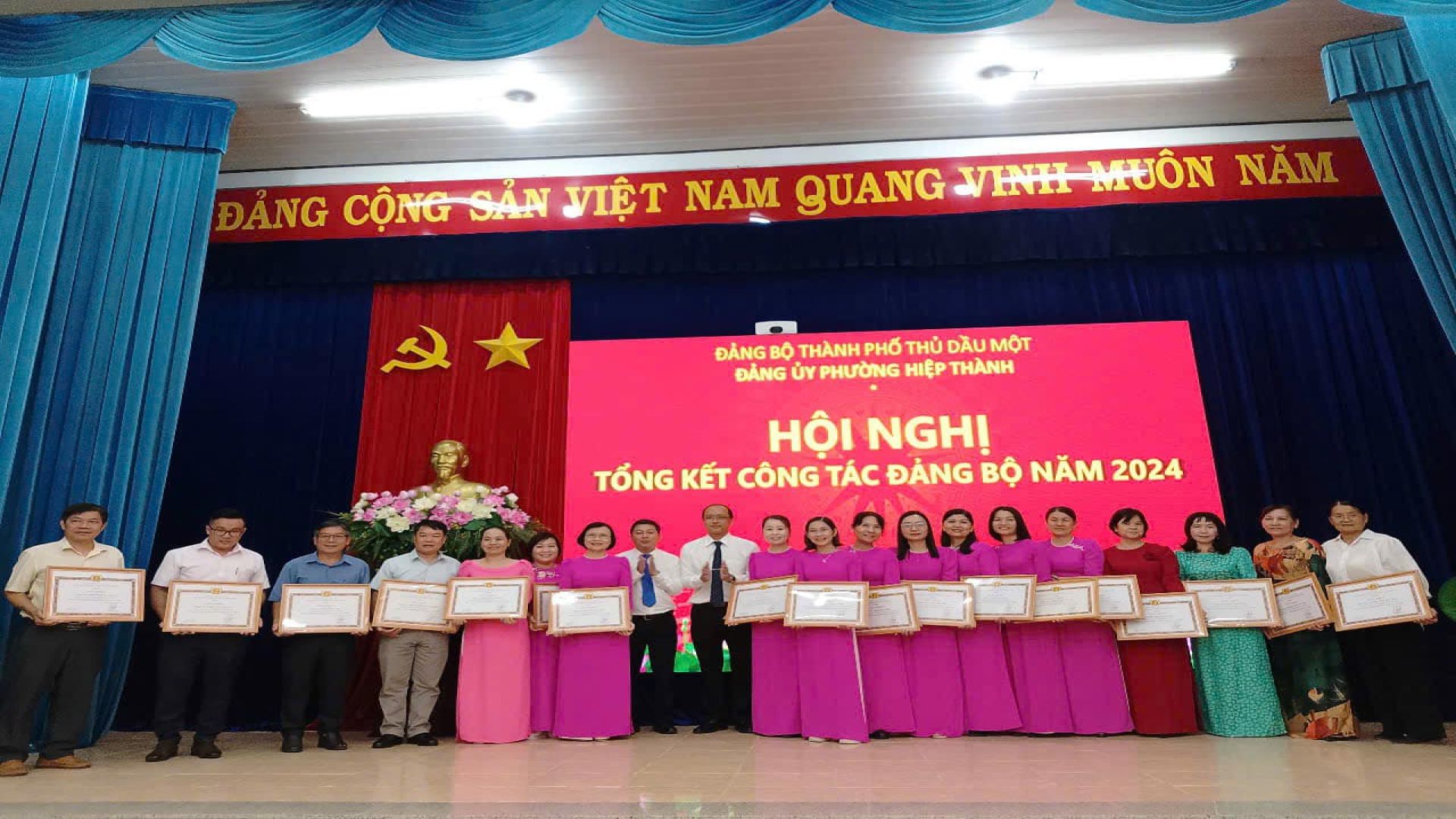 Đảng ủy phường Hiệp Thành tổ chức Hội nghị Tổng kết Đảng bộ năm 2024