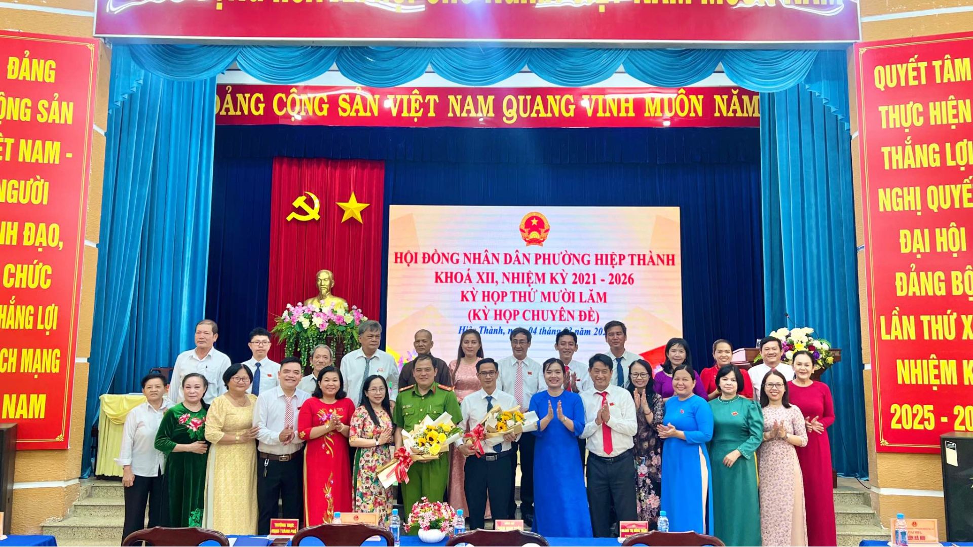 HĐND phường Hiệp Thành khóa XII nhiệm kỳ 2021 - 2026 tổ chức kỳ họp lần thứ mười lăm (kỳ họp chuyên đề)