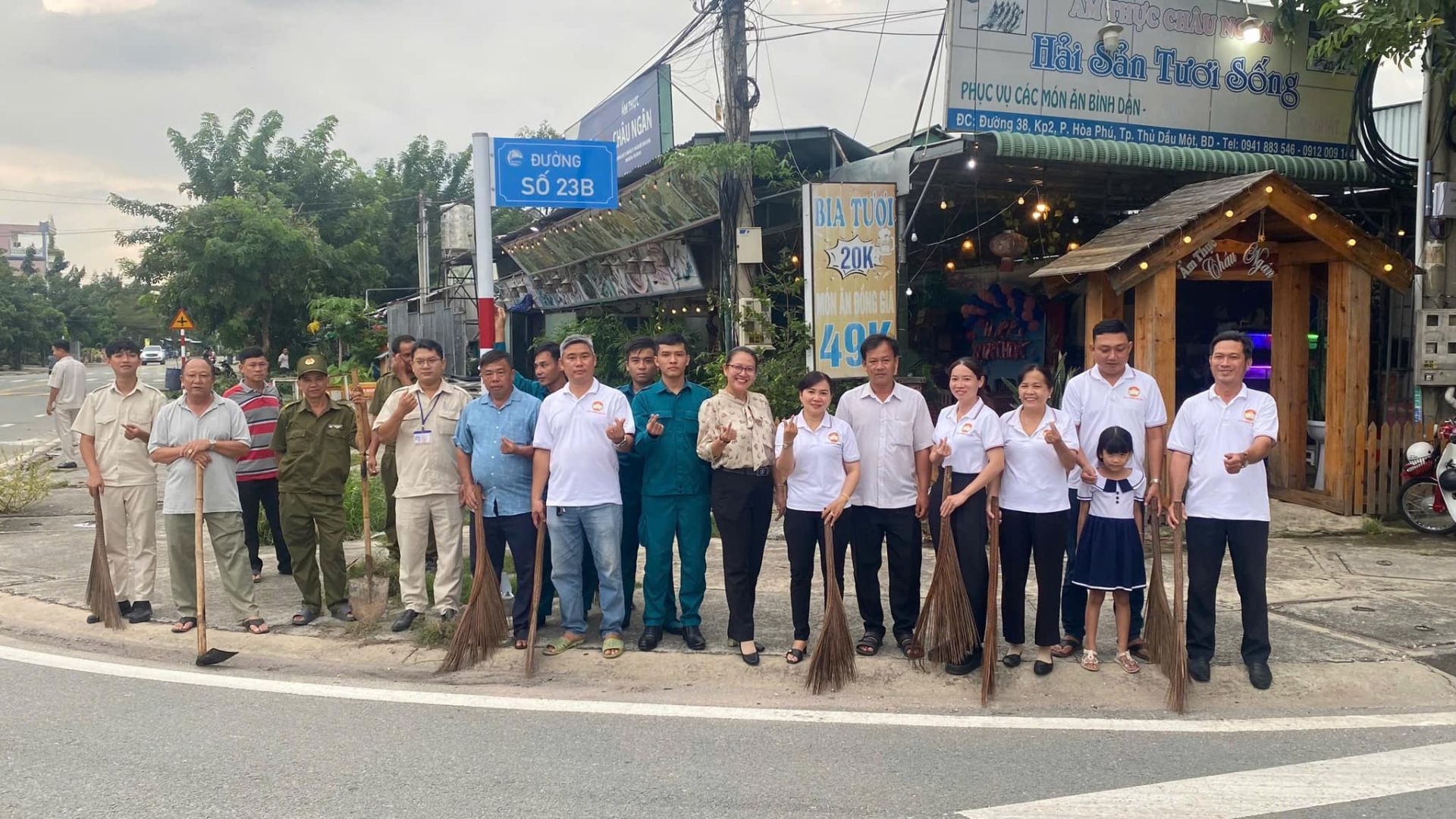 May be an image of 17 people and text