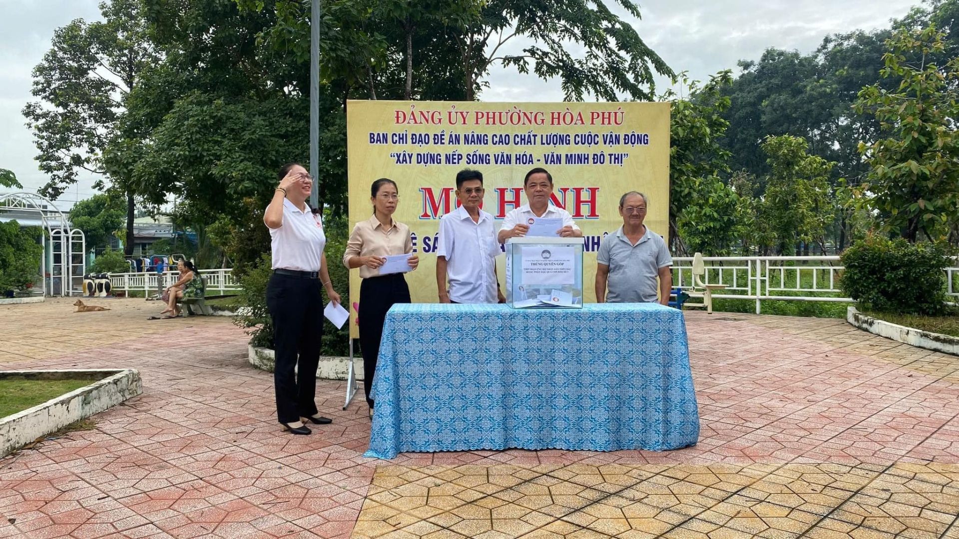 Hưởng ứng Lời kêu gọi của Chủ tịch Ủy ban MTTQ Việt Nam tỉnh Bình Dương kêu gọi toàn dân ủng hộ đồng bào các tỉnh miền Bắc bị thiệt hại do bão số 3 gây ra