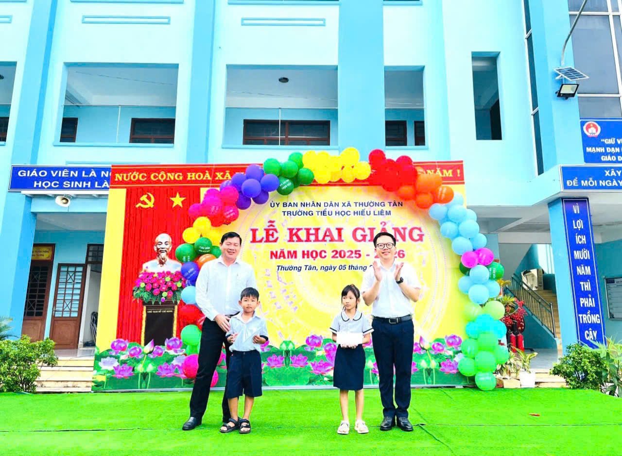 CÁC TRƯỜNG TRÊN ĐỊA BÀN XÃ THƯỜNG TÂN ĐỒNG LOẠT  KHAI GIẢNG NĂM HỌC 2025-2026