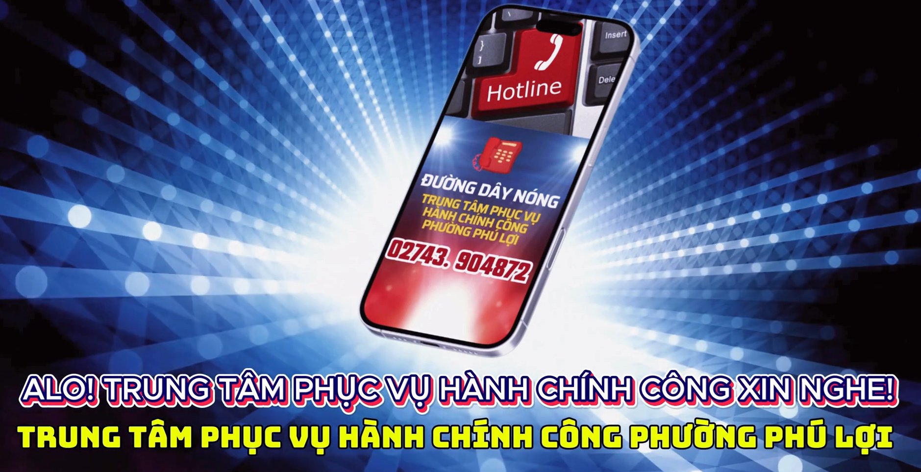 02743.904872 - Số điện thoại kết nối người dân và chính quyền phường Phú Lợi trong công tác giải quyết thủ tục hành chính.