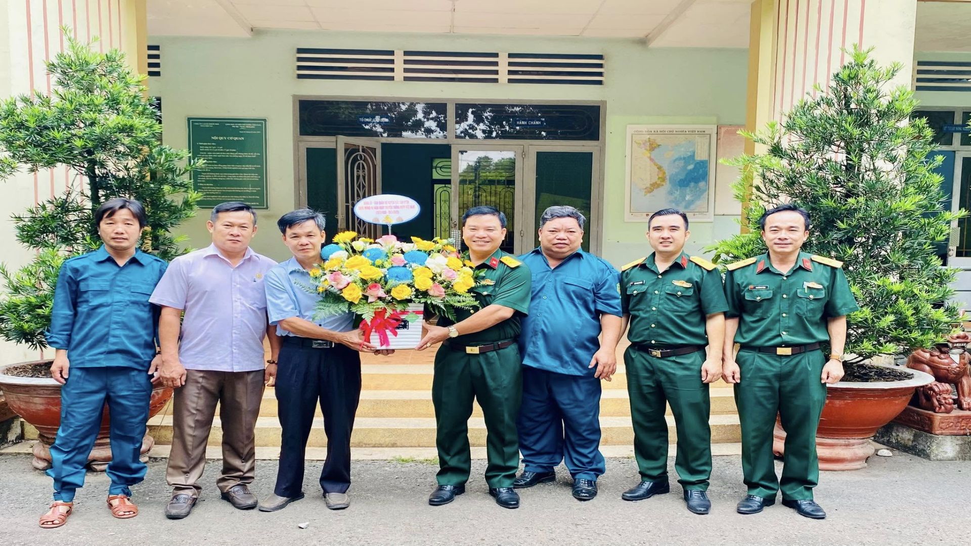 Ban chỉ huy quân sự huyện Bắc Tân Uyên thăm các Đơn vị Tự vệ nhân kỷ niệm 90 năm Ngày truyền thống Dân quân tự vệ Việt Nam