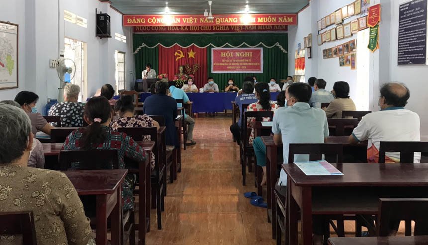 Xã Tân Định: Hoàn thành tiếp xúc giữa ứng viên ứng cử HĐND xã với cử tri