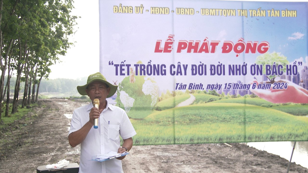 Thị trấn Tân Bình tổ chức Lễ phát động tết trồng cây đời đời nhớ ơn Bác Hồ