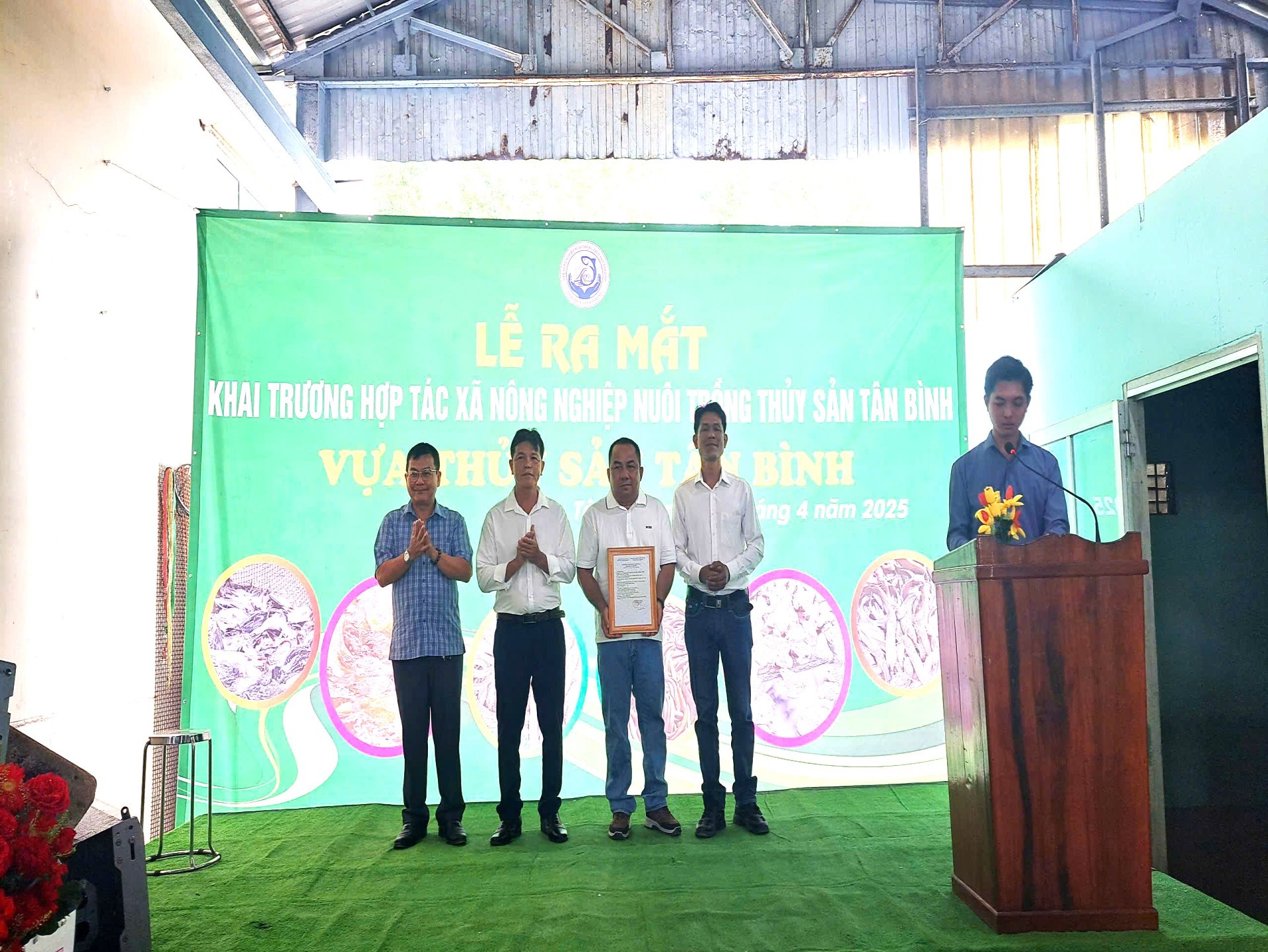 Ra mắt hợp tác xã nông nghiệp nuôi trồng thủy sản Tân Bình