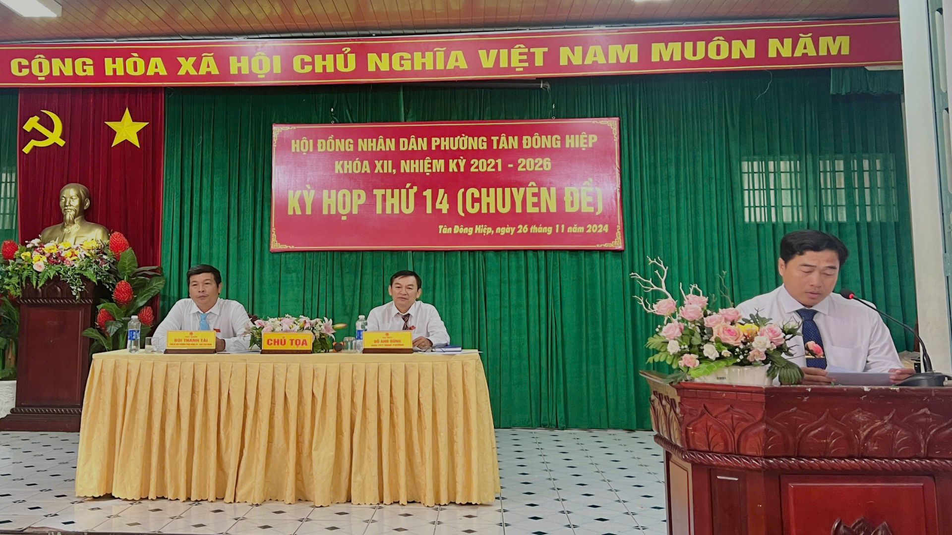 HĐND phường Tân Đông Hiệp tổ chức kỳ họp lần thứ 14 (chuyên đề)