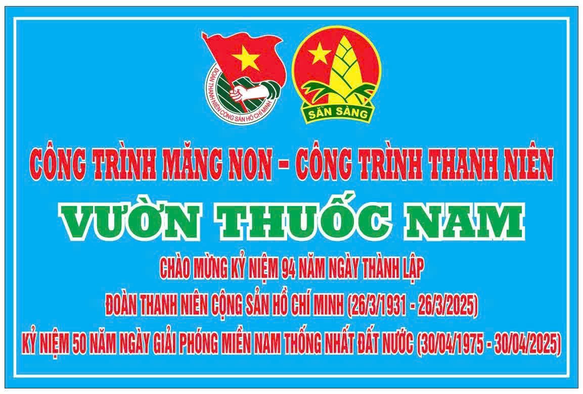 CÔNG TRÌNH THANH NIÊN CỦA CHI ĐOÀN TRƯỜNG TIỂU HỌC TÂN LẬP
