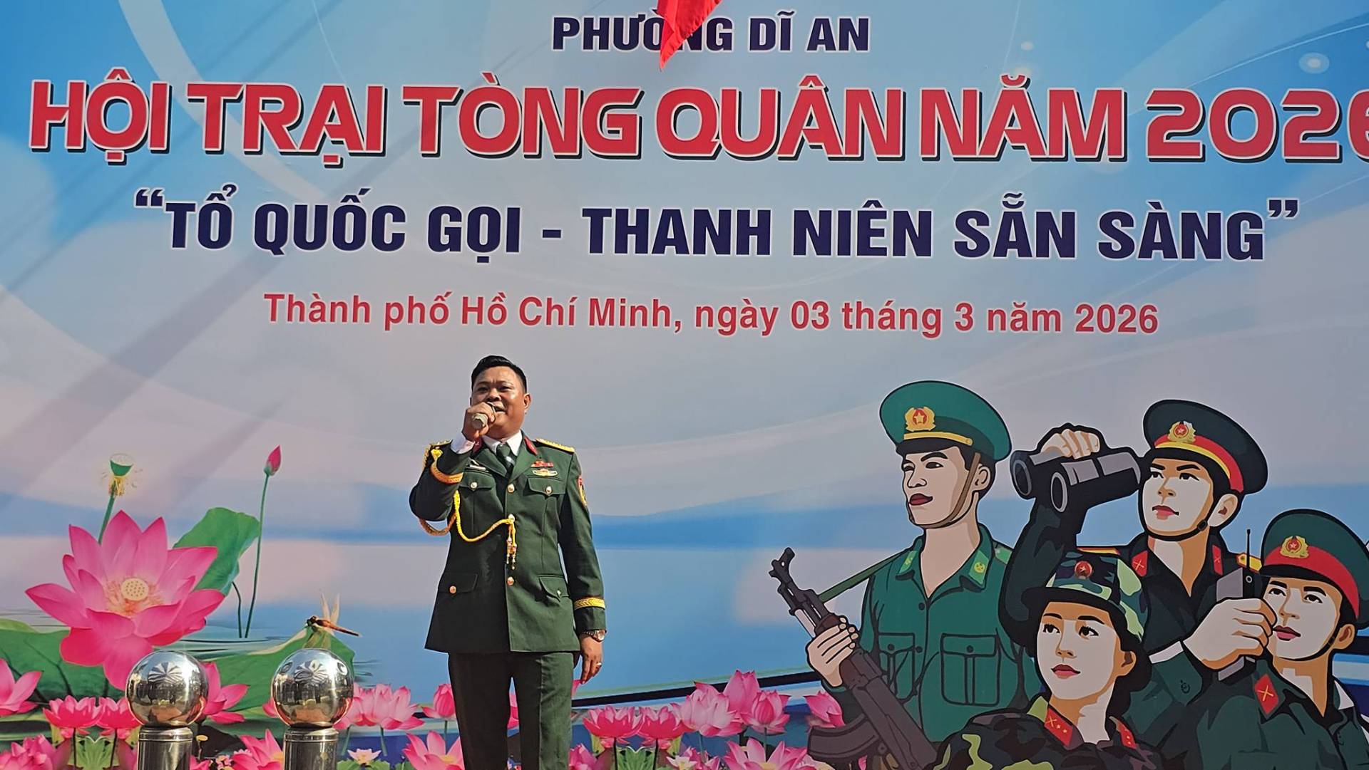 C&oacute; thể l&agrave; h&igrave;nh ảnh về văn bản cho biết 'PHƯO G DĨ AN HỘI TRẠI T&Ograve;NG QU&Acirc;N NĂM 2020 "TỔ QUỐC GỌI THANH NI&Ecirc;N SẮN S&Agrave;NG" Th&agrave;nh phố Hồ Ch&iacute; Minh, ng&agrave;y 03 th&aacute;ng 3 năm 2026'