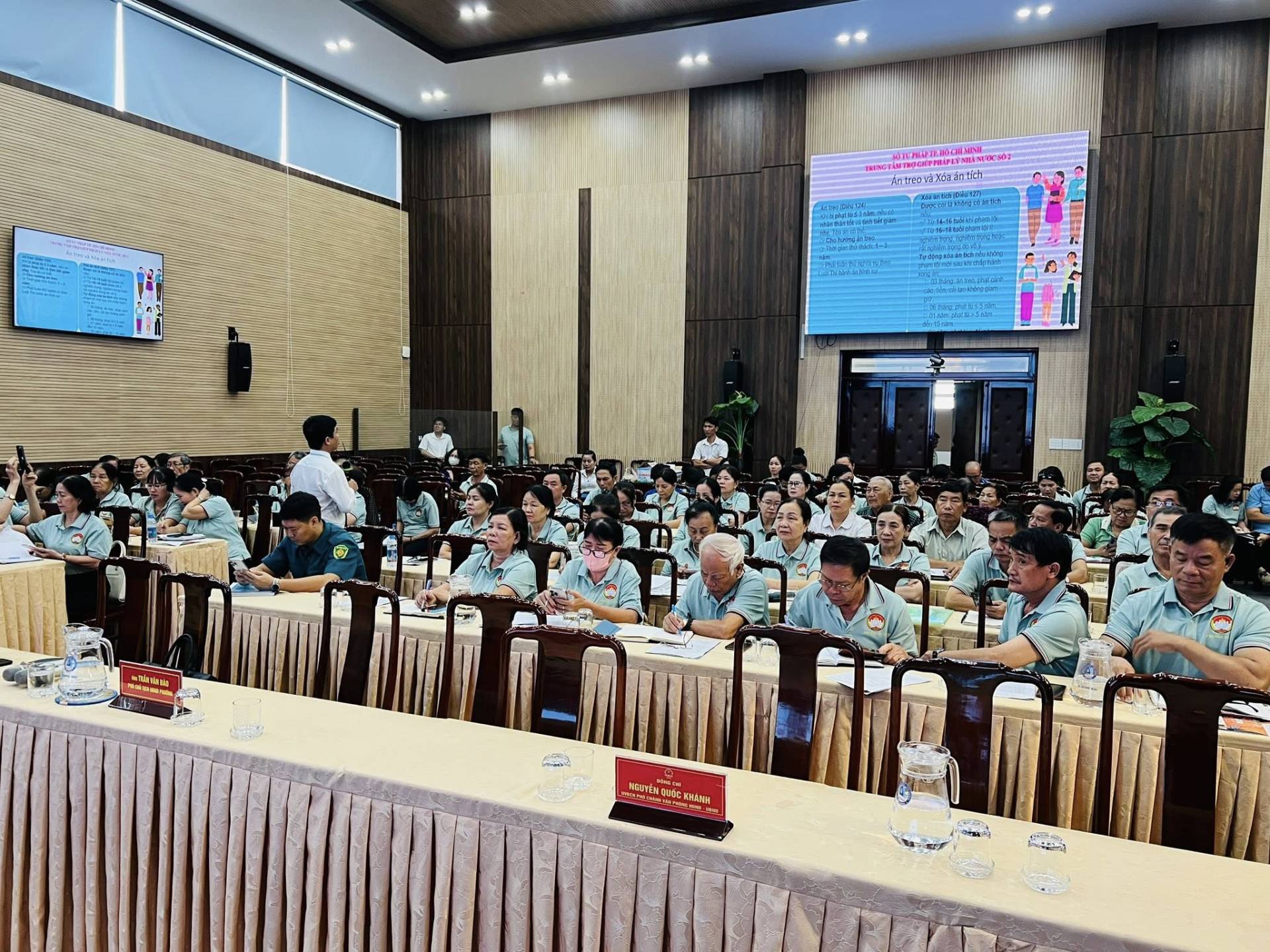 C&oacute; thể l&agrave; h&igrave;nh ảnh về một hoặc nhiều người, b&agrave;n, c&aacute;i bục v&agrave; văn bản