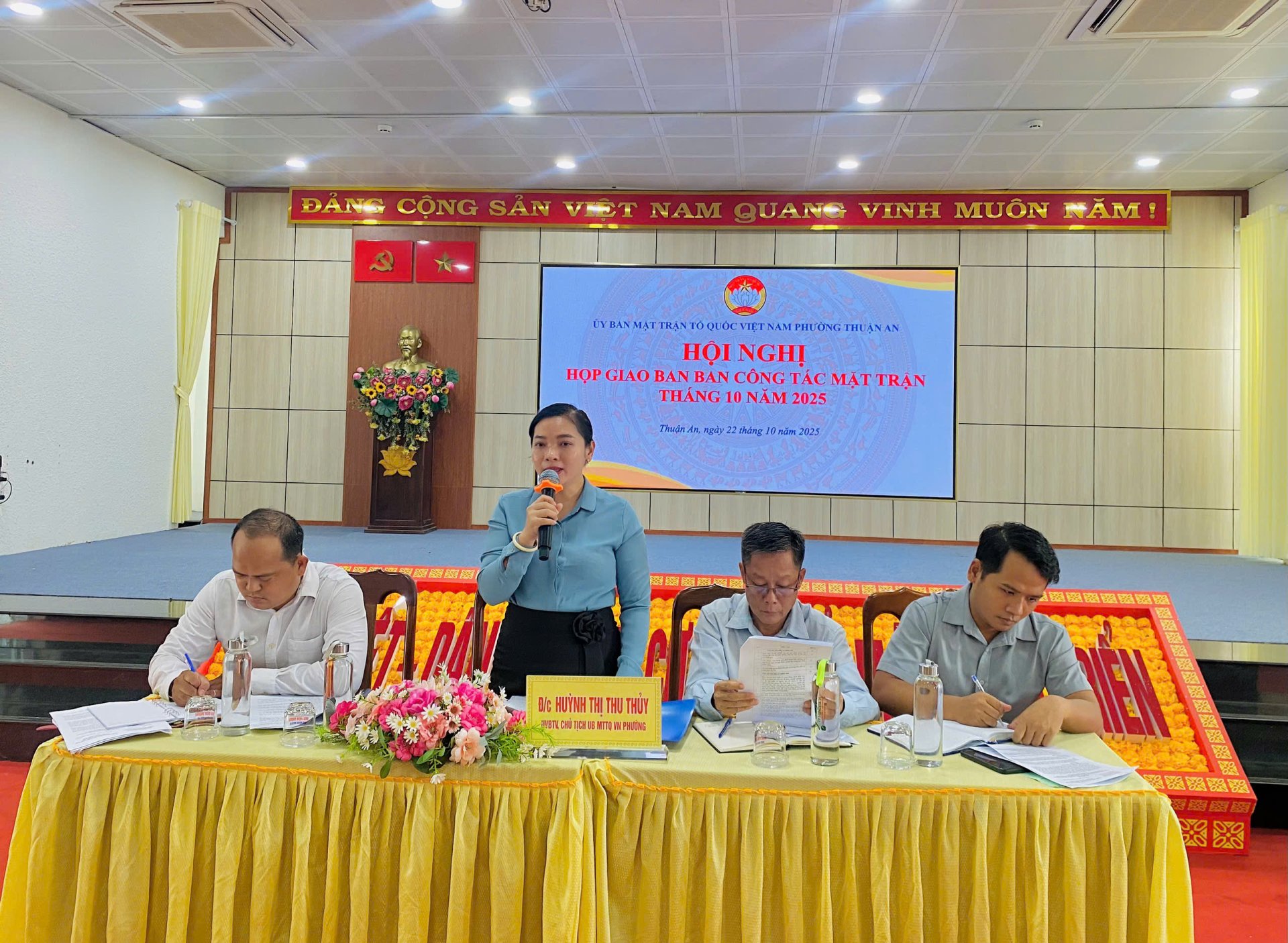 HỘI NGHỊ GIAO BAN BAN CÔNG TÁC MẶT TRẬN THÁNG 10/2025