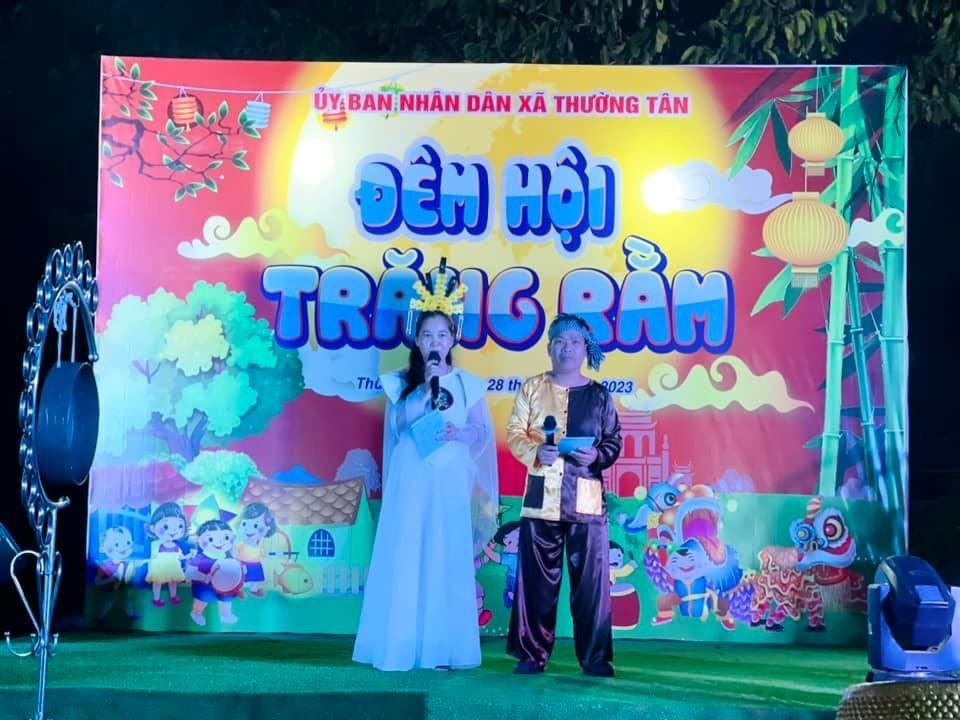UBND XÃ THƯỜNG TÂN TỔ CHỨC ĐÊM HỘI TRĂNG RẰM NĂM 2023