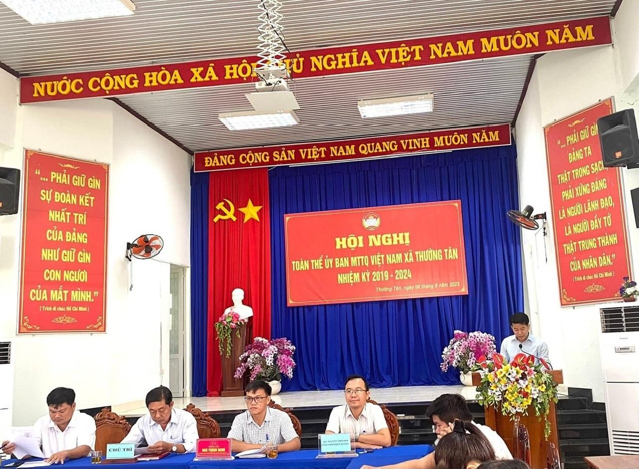 HIỆP THƯƠNG BẦU BỔ SUNG CHỦ TỊCH, PHÓ CHỦ TỊCH UỶ BAN MTTQ VN XÃ THƯỜNG TÂN KHOÁ IX, NHIỆM KỲ 2019 - 2024