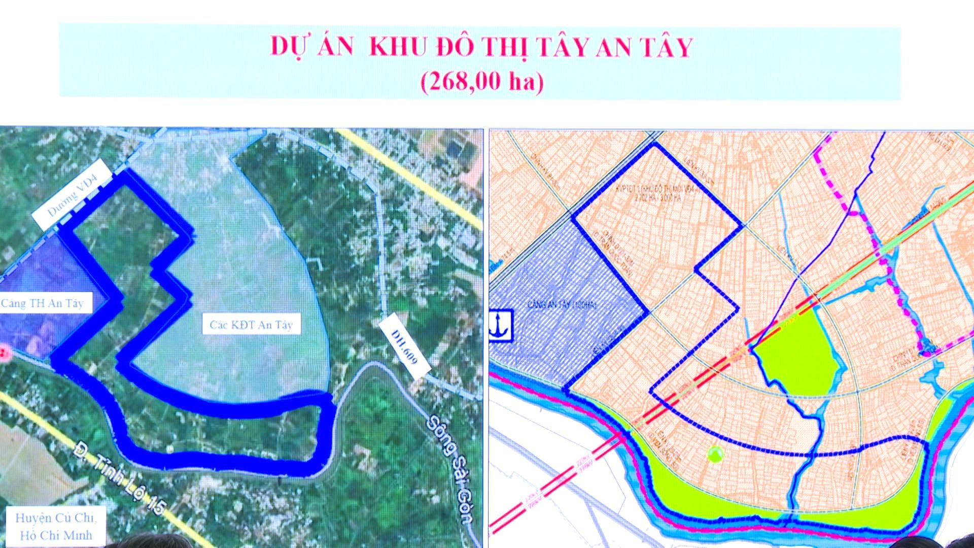 C&oacute; thể l&agrave; h&igrave;nh ảnh về bản đồ, sơ đồ tầng v&agrave; văn bản cho biết 'DỰAN &Aacute;N KHU D&Ocirc; THỊ DỰ T&Acirc;Y T&Acirc;YANT&Acirc;Y AN (268,00 ha) I Dưng Cang TH An n ay 120102 Cac KĐT CxKĐTAnTay An T&acirc;y L Huven C U Chi Ho Chi Minh DH 89 s&ocirc;ng-Sai-GOn SaiG&ograve;n S&ocirc;ng'