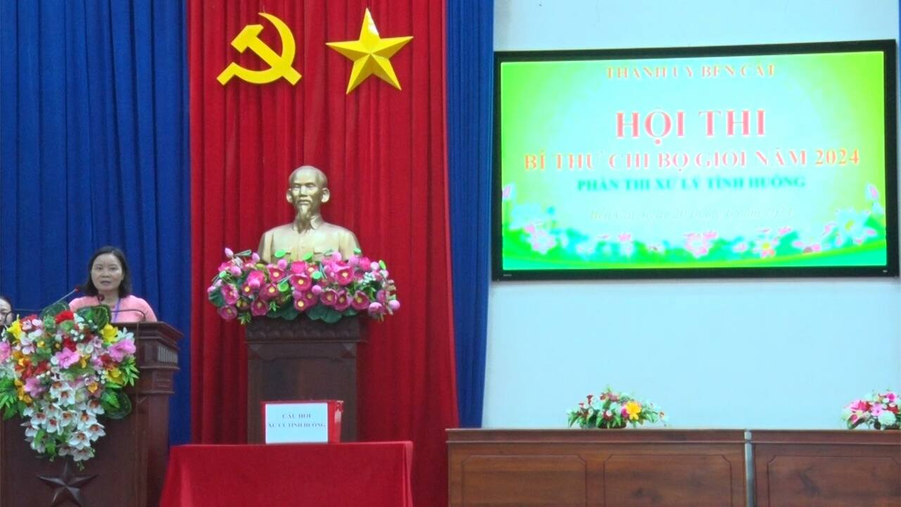 Hội thi Bí thi chi bộ giỏi năm 2024 – vòng xử lý tình huống