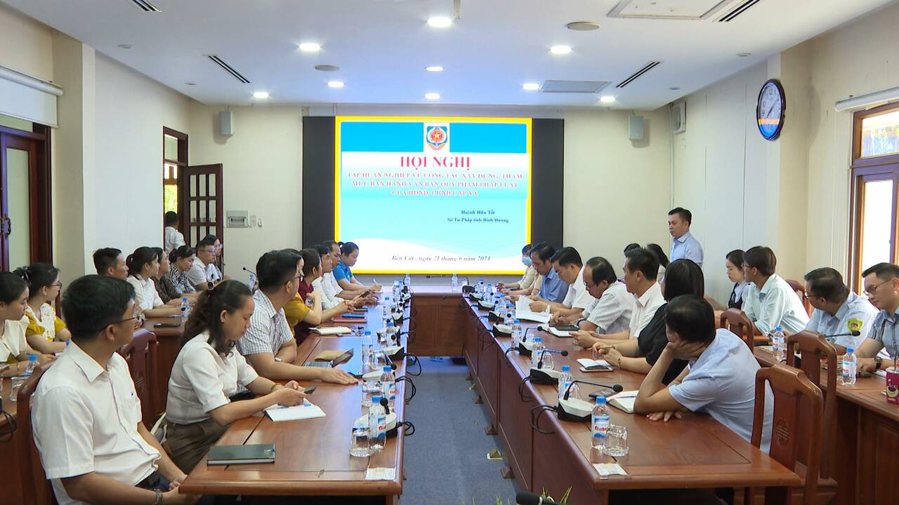 Tập huấn nghiệp vụ công tác xây dựng văn bản quy phạm pháp luật