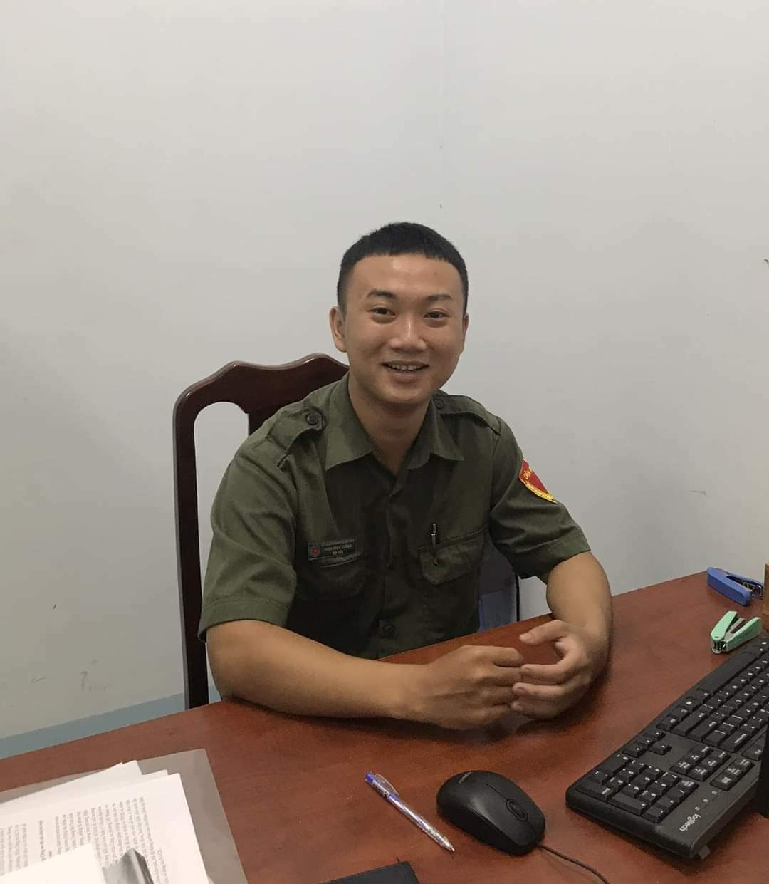 Đoàn viên Đoàn Ngọc Cường – tình nguyện tham gia nghĩa vụ Công an