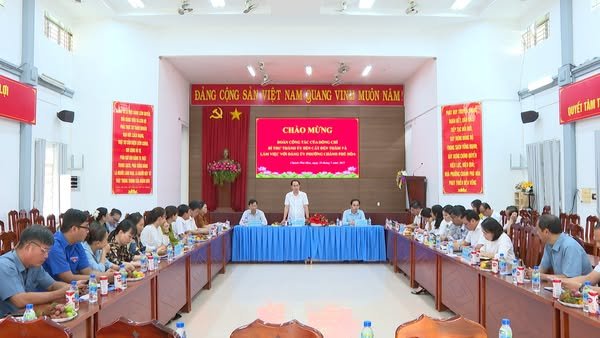 Bí thư Thành ủy thăm và làm việc với Đảng ủy phường Chánh Phú Hòa