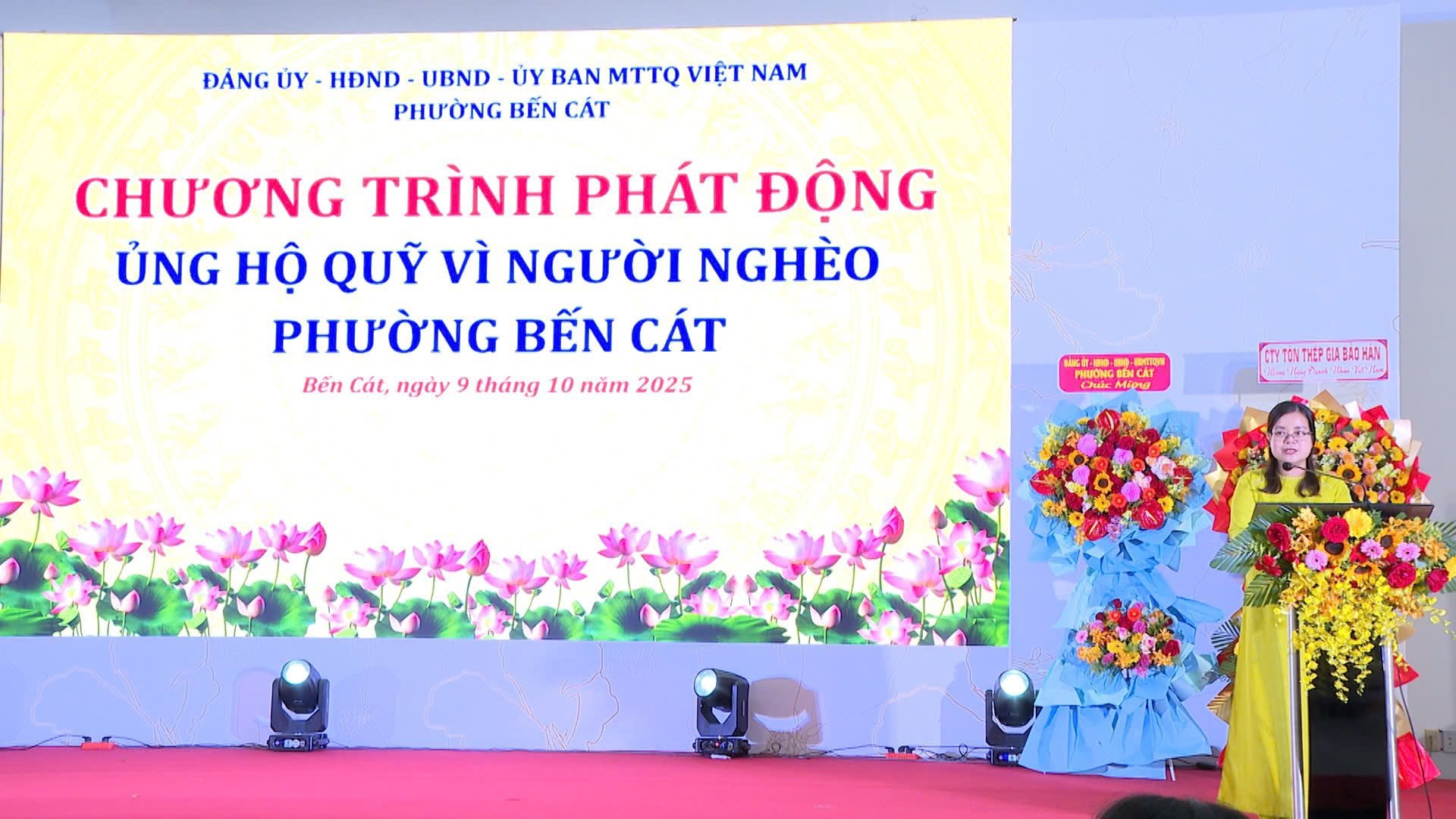Bến Cát phát động "Ủng hộ Quỹ vì người nghèo"