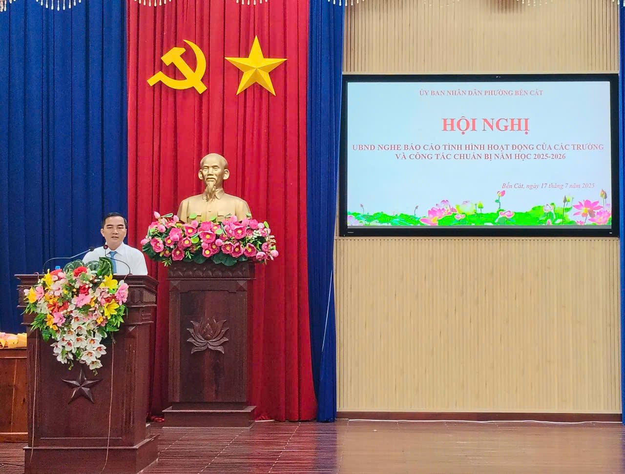 Phường Bến Cát họp công tác chuẩn bị năm học mới 2025 - 2026