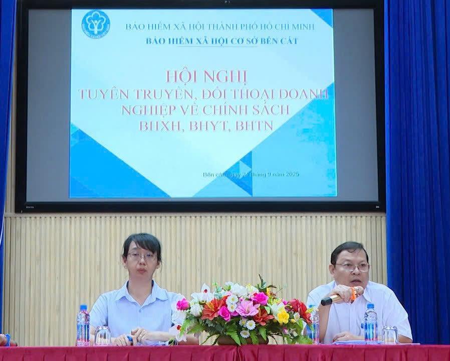 Bảo hiểm cơ sở Bến Cát tuyên truyền, đối thoại doanh nghiệp về chính sách Bảo hiểm xã hội, Bảo hiểm y tế, Bảo hiểm thất nghiệp