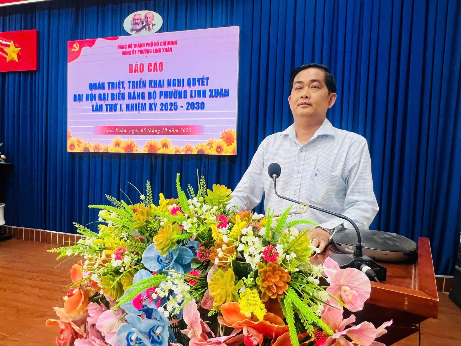 Hội nghị thông tin thời sự quý III và triển khai Nghị quyết Đại hội Đảng bộ phường lần thứ I, nhiệm kỳ 2025 - 2030