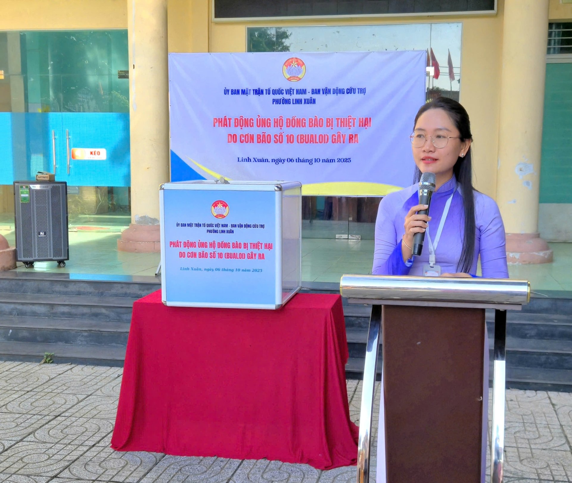 PHƯỜNG LINH XUÂN PHÁT ĐỘNG ỦNG HỘ ĐỒNG BÀO BỊ THIỆT HẠI DO CƠN BÃO SỐ 10 (BUALOI) GÂY RA