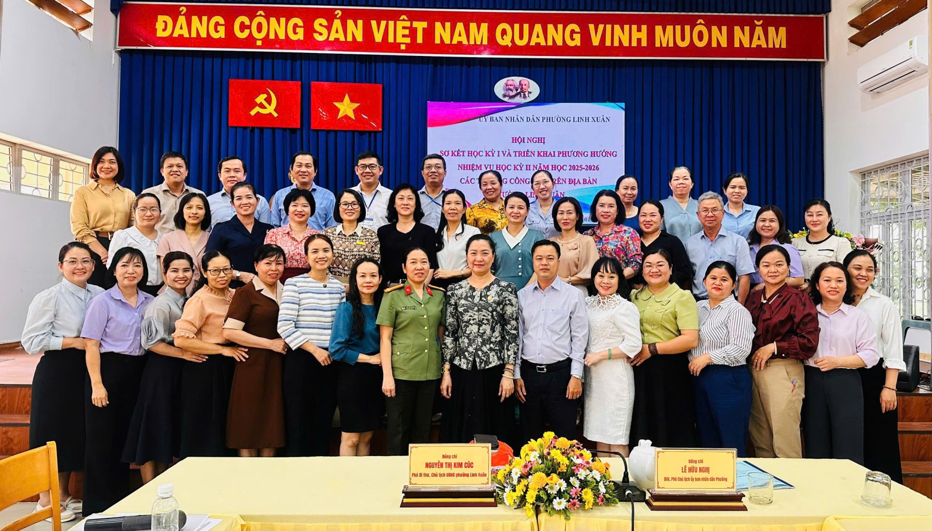 HỘI NGHỊ SƠ KẾT HỌC KỲ I VÀ TRIỂN KHAI PHƯƠNG HƯỚNG NHIỆM VỤ HỌC KỲ II NĂM HỌC 2025 - 2026