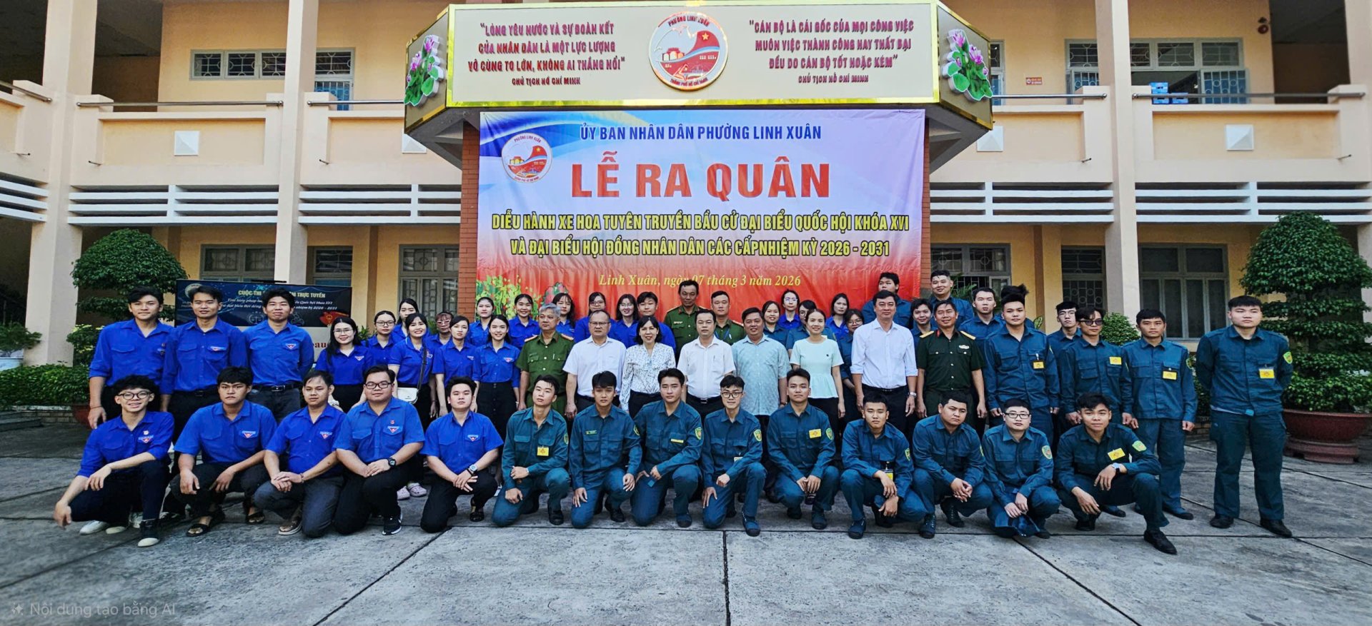 RA QUÂN DIỄU HÀNH XE HOA TUYÊN TRUYỀN BẦU CỬ ĐẠI BIỂU QUỐC HỘI KHÓA XVI VÀ ĐẠI BIỂU HĐND CÁC CẤP