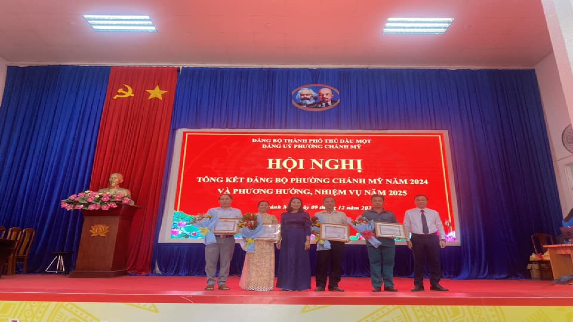 Đảng ủy phường Chánh Mỹ tổ chức hội nghị tổng kết đảng bộ năm 2024